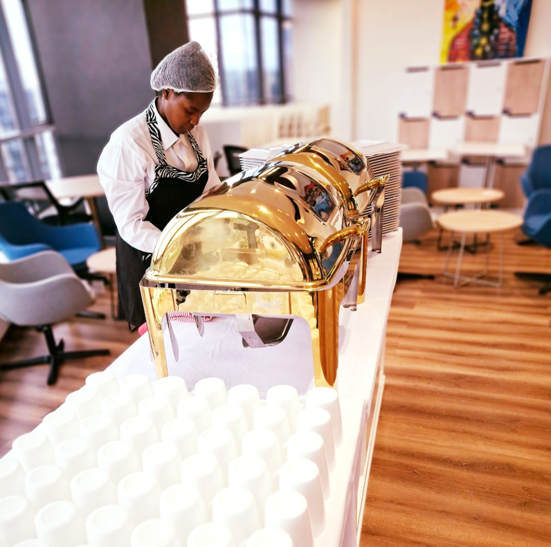 Catering services at upscale event